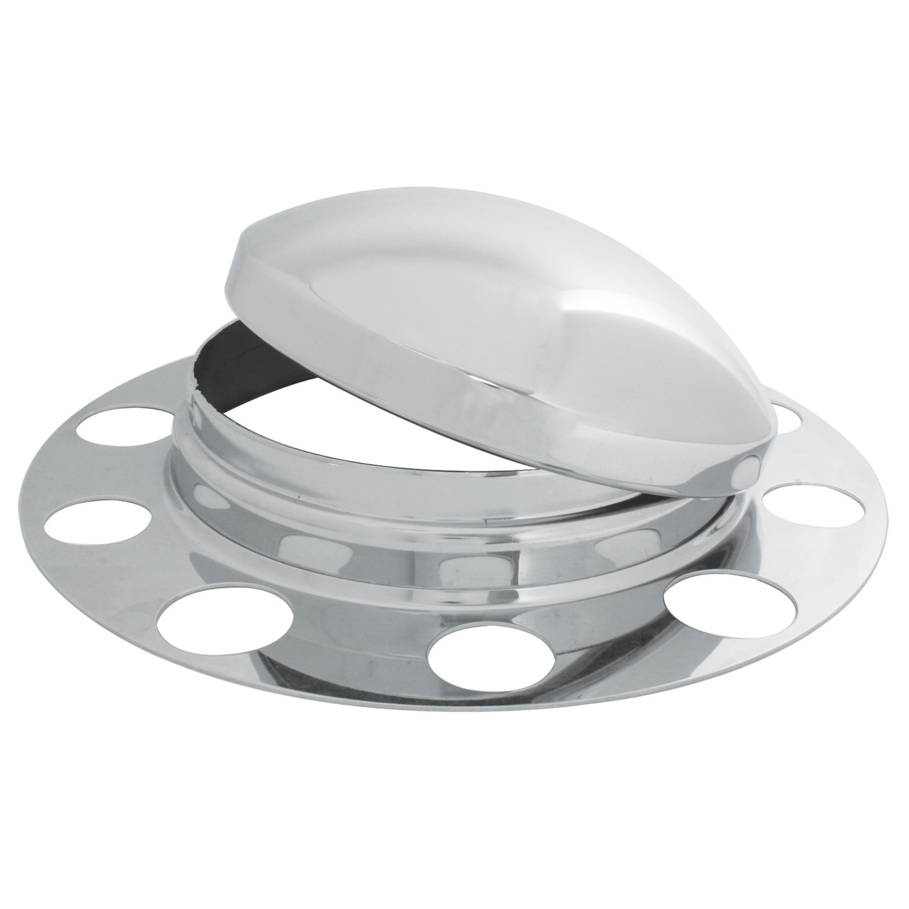 Three-Piece Front Axle Cover Set w/o Lug Nut Cover