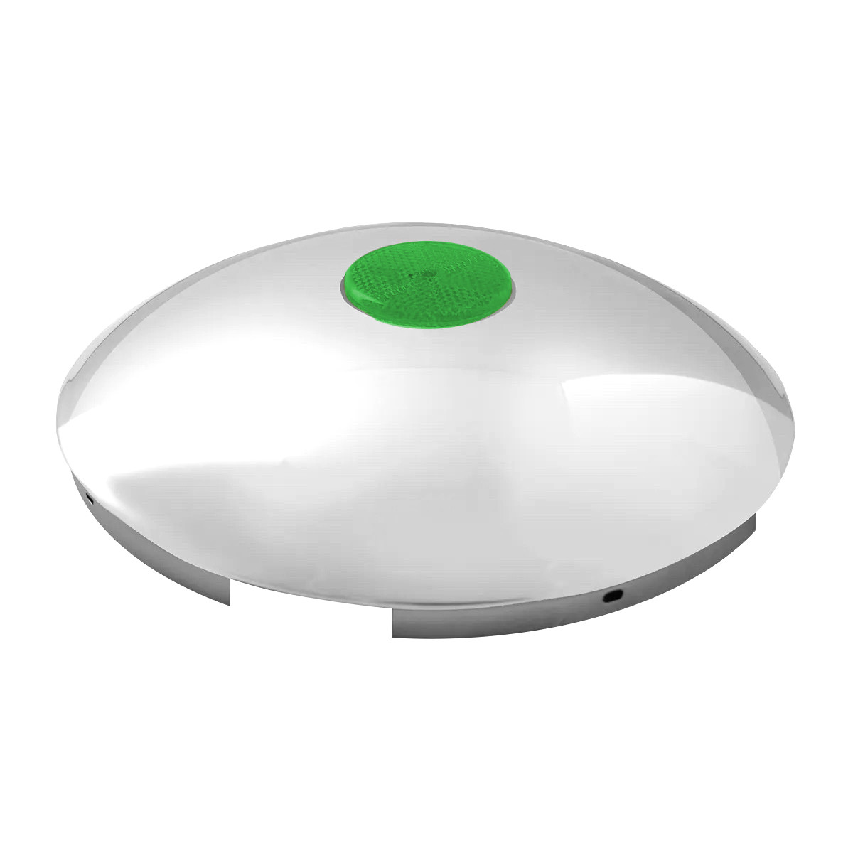 Front Hub Cap with Color Reflector 7/16" Lip