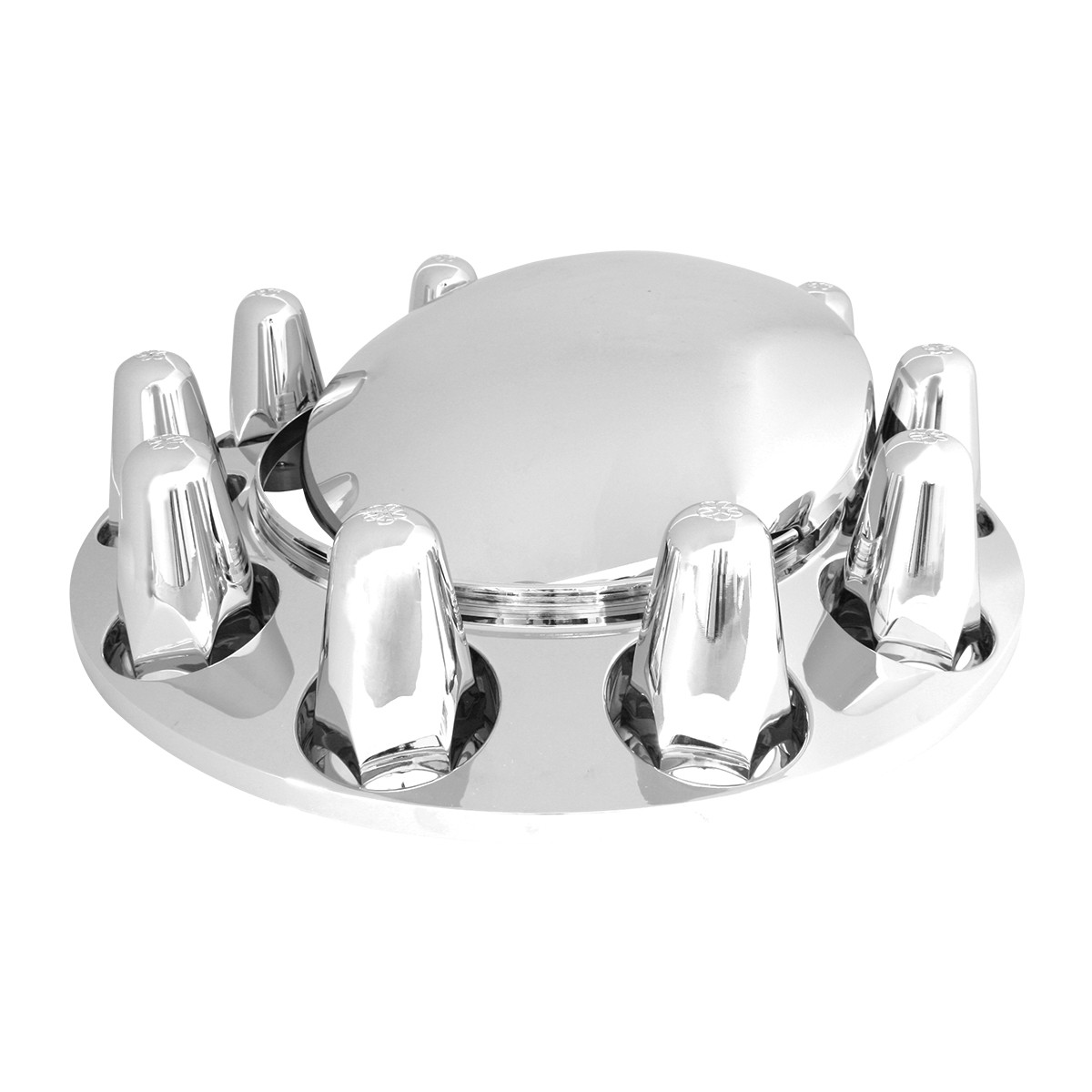 Chrome Plastic ABS Front Axle Cover Set