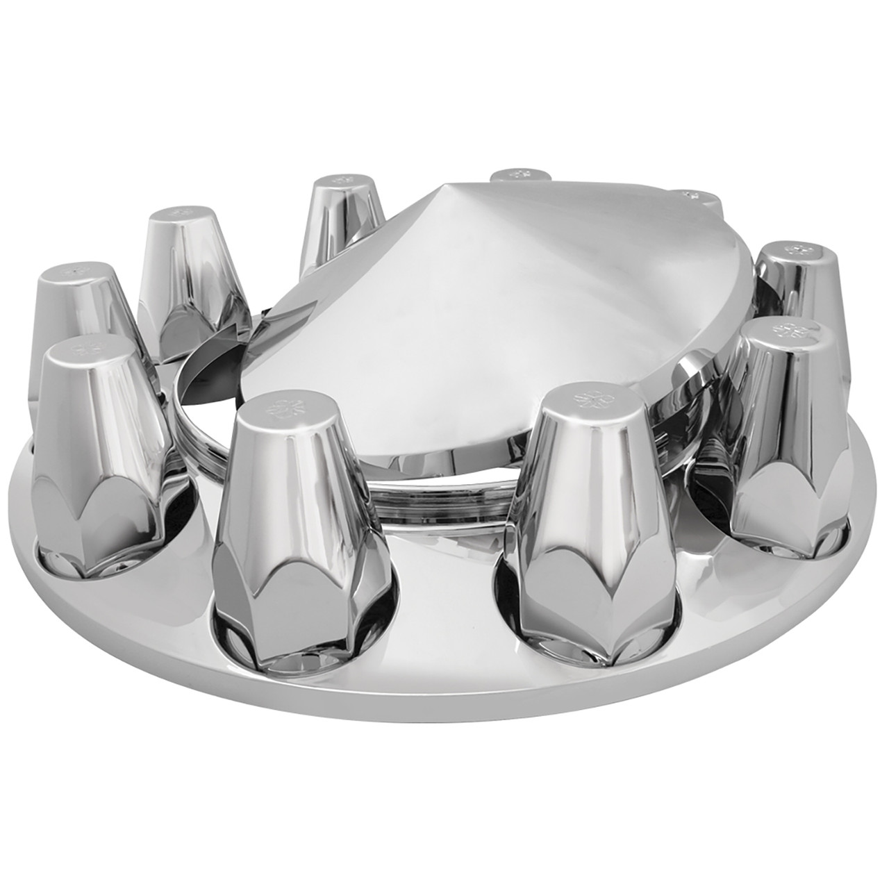 Chrome Plastic ABS Front Axle Cover Set