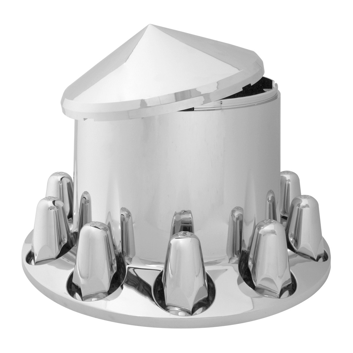 Chrome Plastic ABS Rear Axle Cover Set