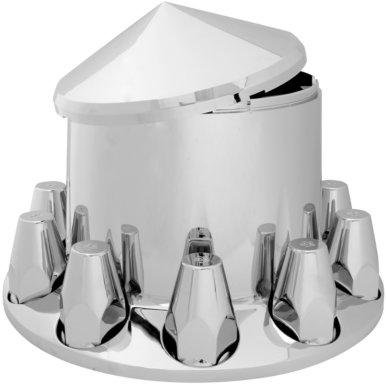 Chrome Plastic ABS Rear Axle Cover Set