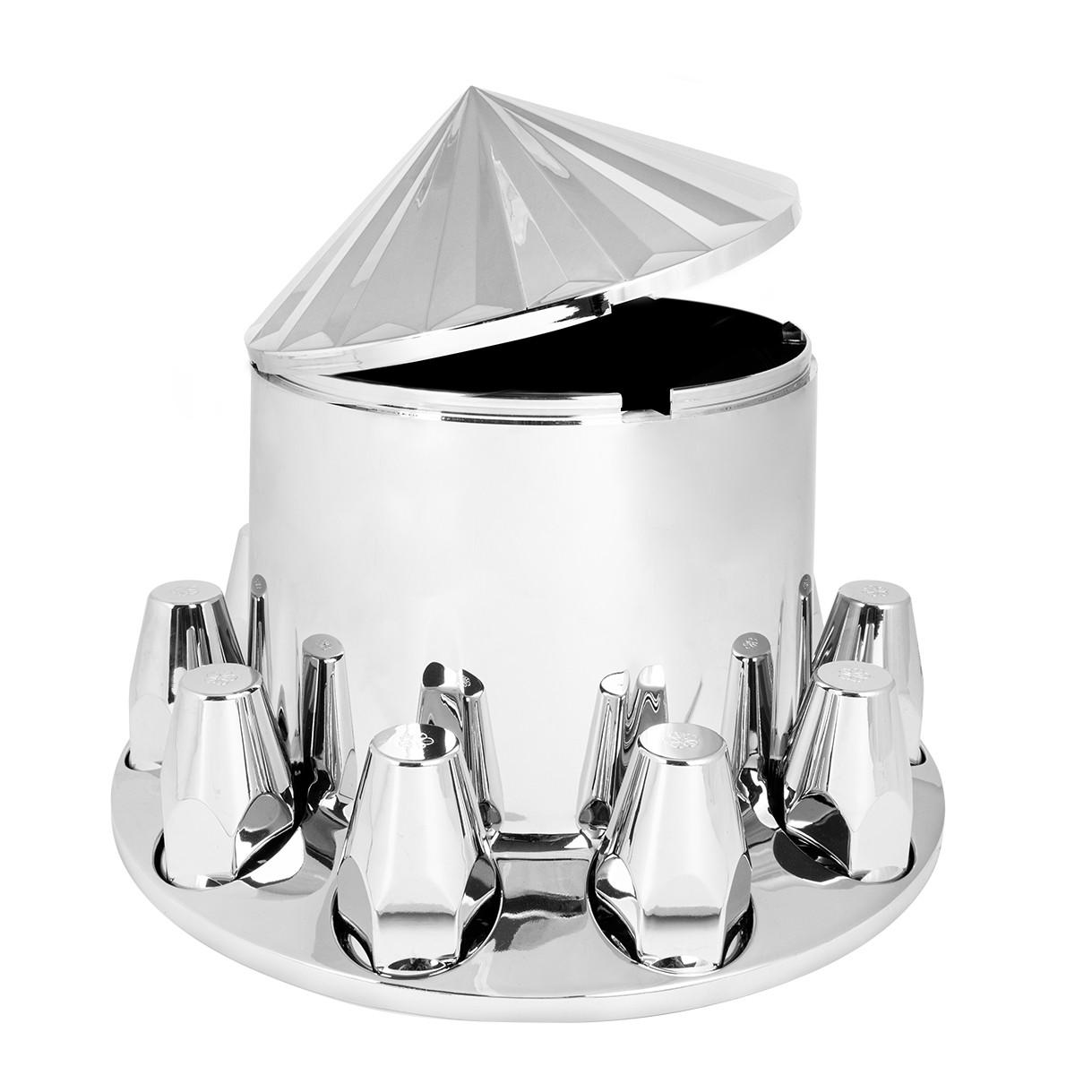 Chrome Plastic ABS Rear Axle Cover Set