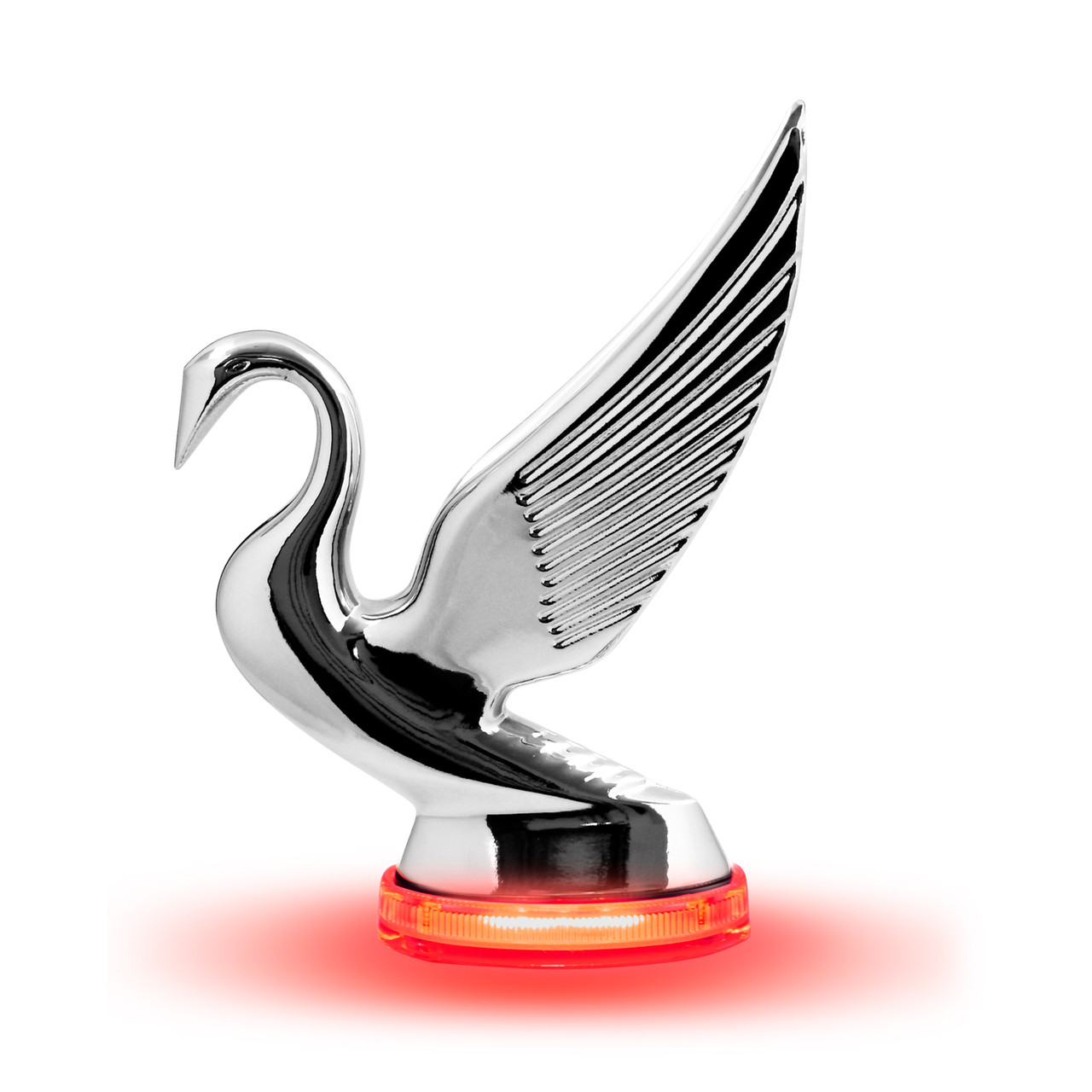 Swan Hood Ornament with LED Glow Base - Thumbnail 2