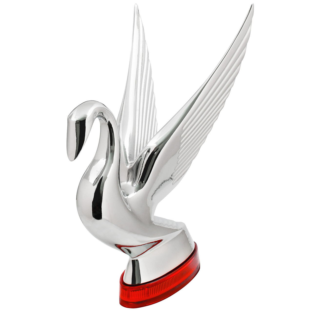 Swan Hood Ornament with LED Glow Base - Thumbnail 3