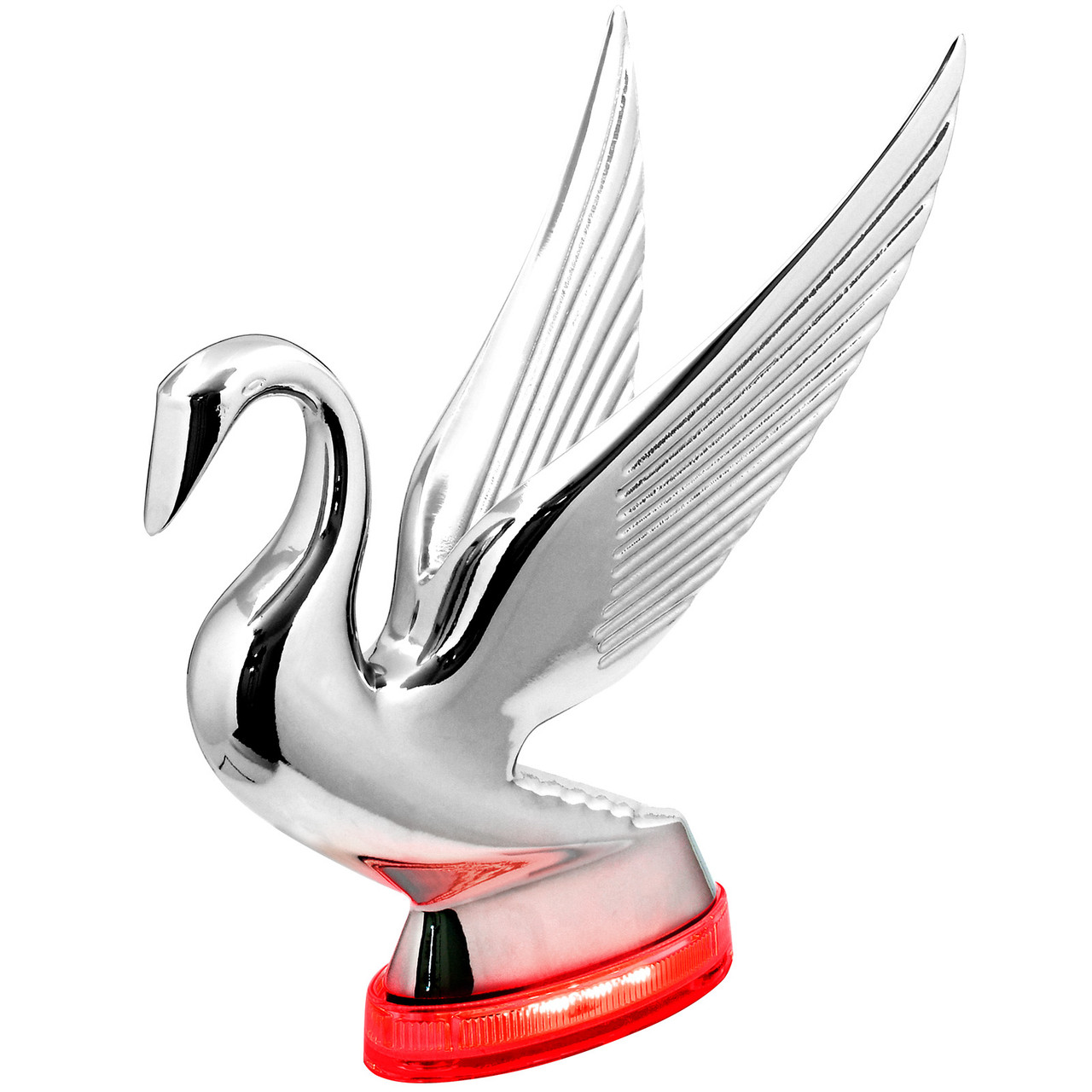 Swan Hood Ornament with LED Glow Base - Thumbnail 6