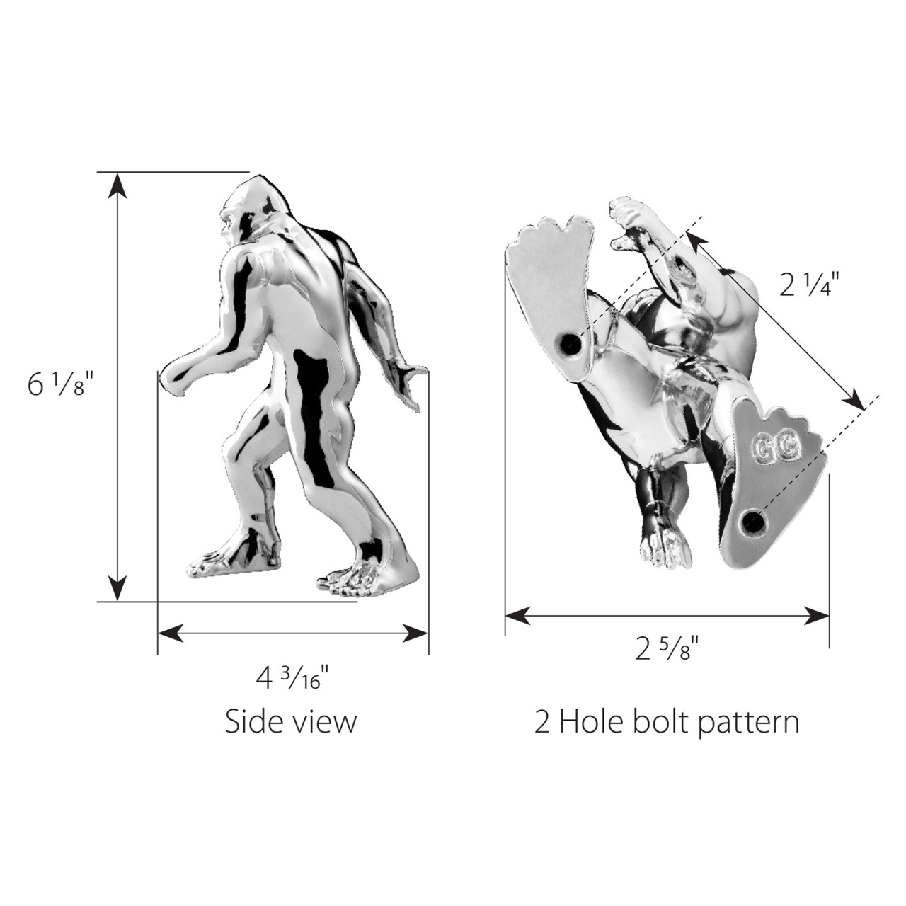 Big Foot Hood Ornament - Thumbnail 5