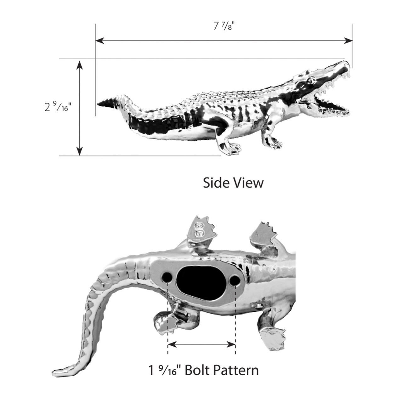 Wild Alligator Hood Ornament - Thumbnail 3