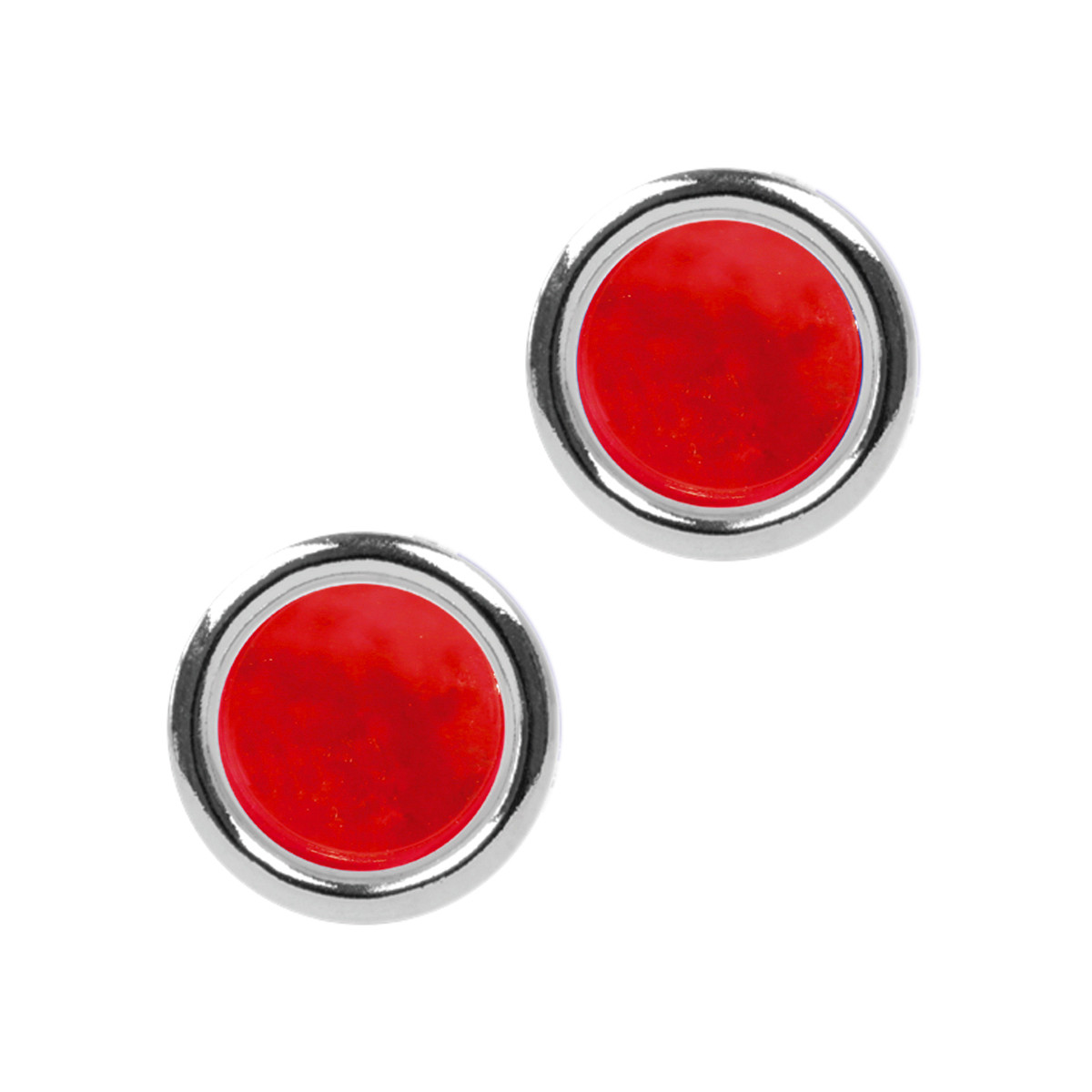 Color Glass Dot with Chrome Rim