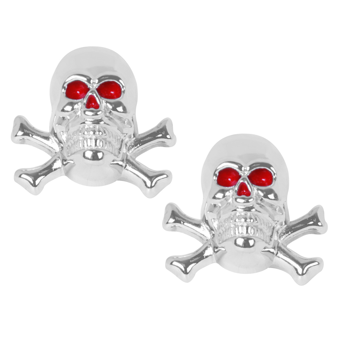 Skull License Plate Fastener Set - Thumbnail 2