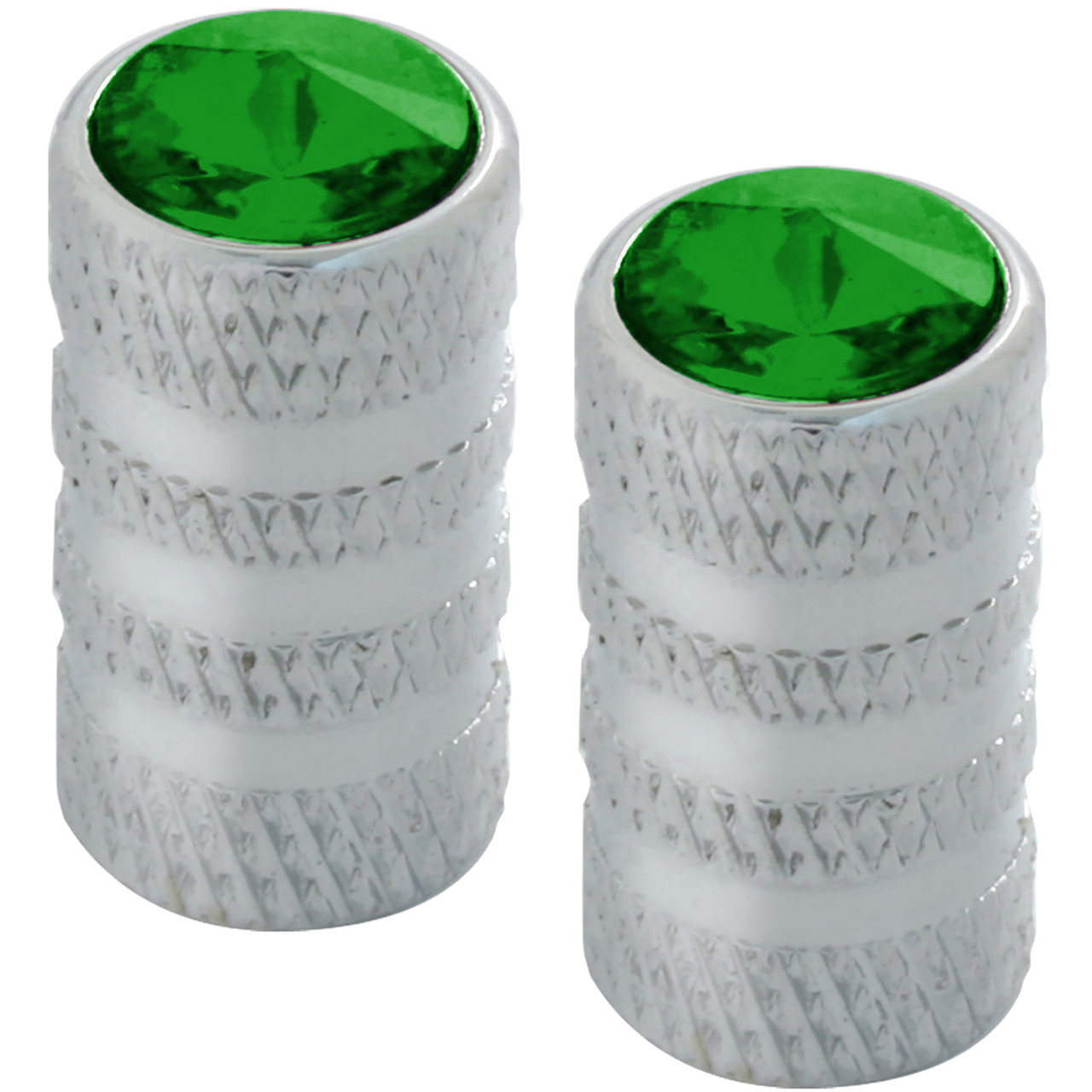 Tubular Style Tire Valve Stem Cover w/ Crystal