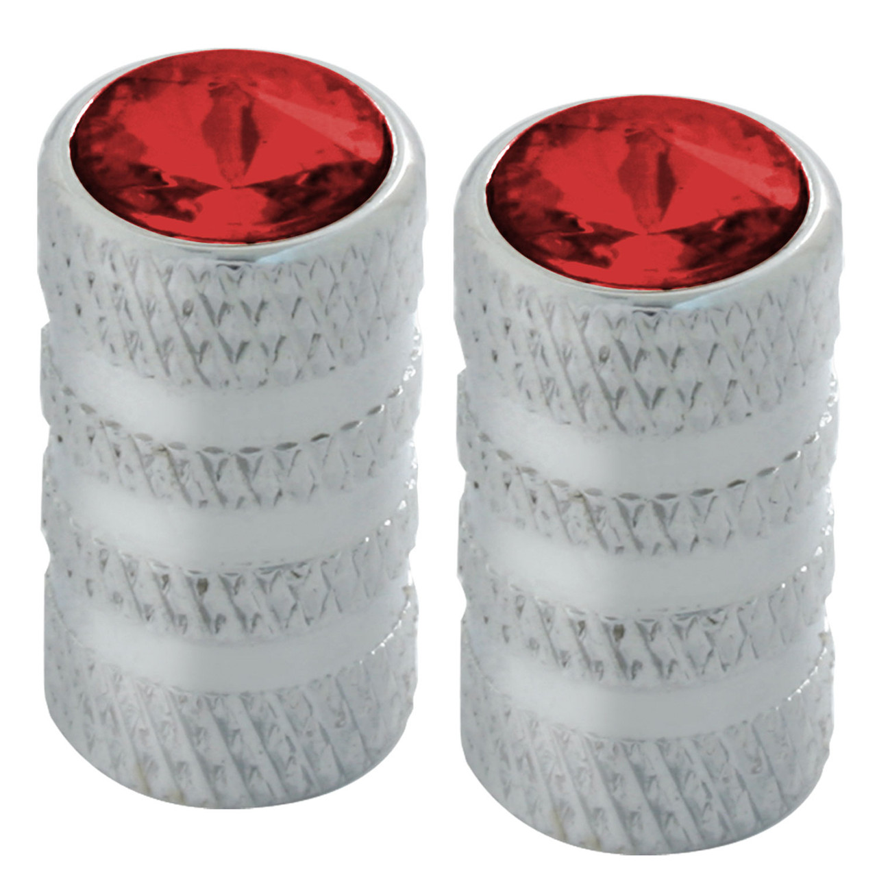Tubular Style Tire Valve Stem Cover w/ Crystal