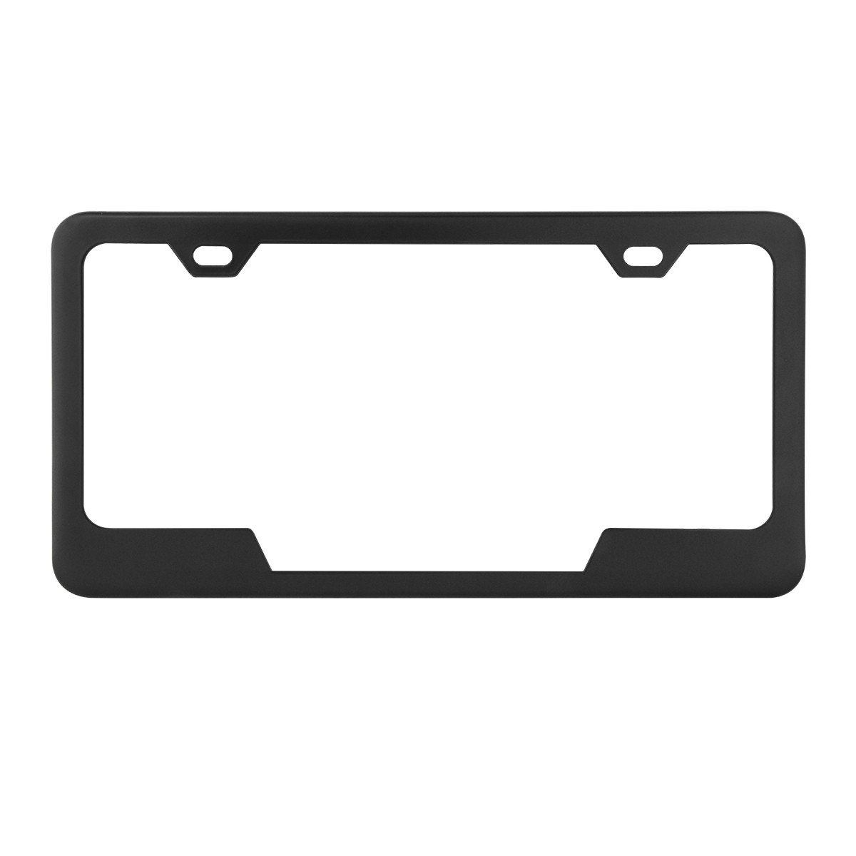 License Plate Frame w/ 2 Holes & Center Cut