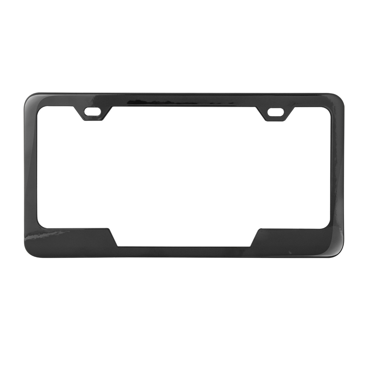 License Plate Frame w/ 2 Holes & Center Cut
