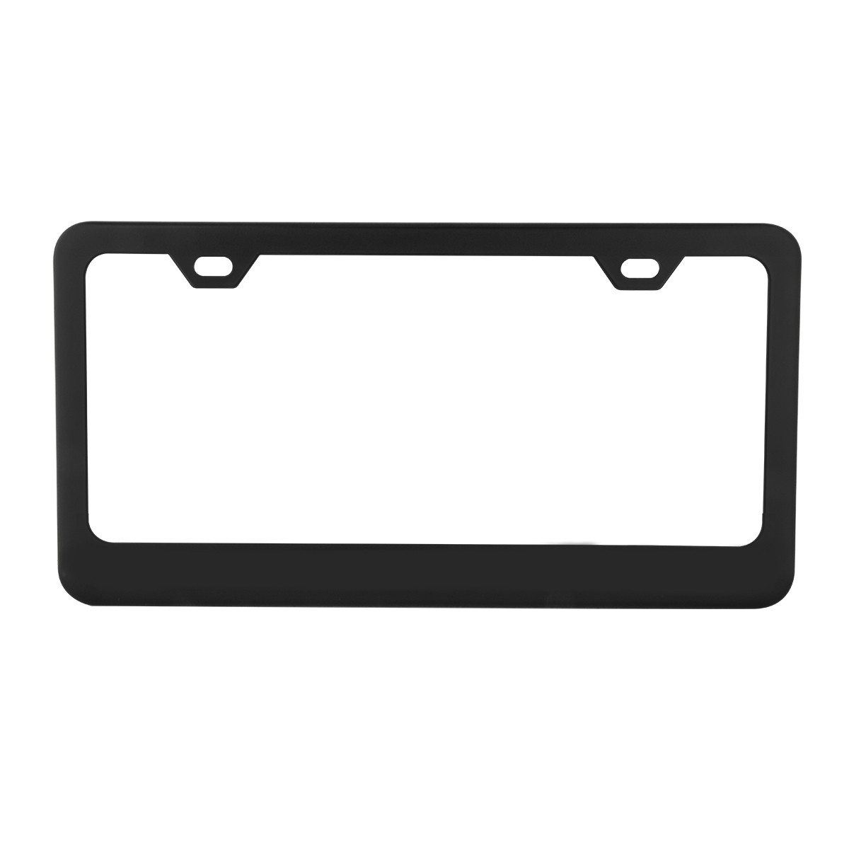 License Plate Frame w/ 2 Holes & Wide Bottom