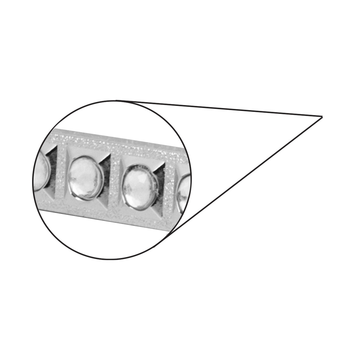 License Plate Frame w/ 4 Holes & Crystal Jewels