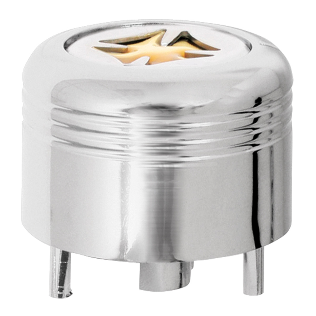 A/C Knobs with Gold and Silver Iron Cross