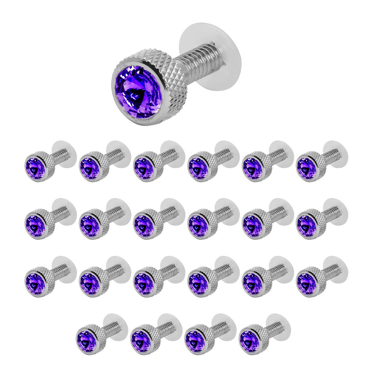 Dash Screw w/ Crystal - Fine Thread