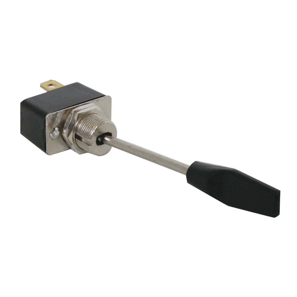 Metal Toggle Switch with Black Plastic Handle Cover