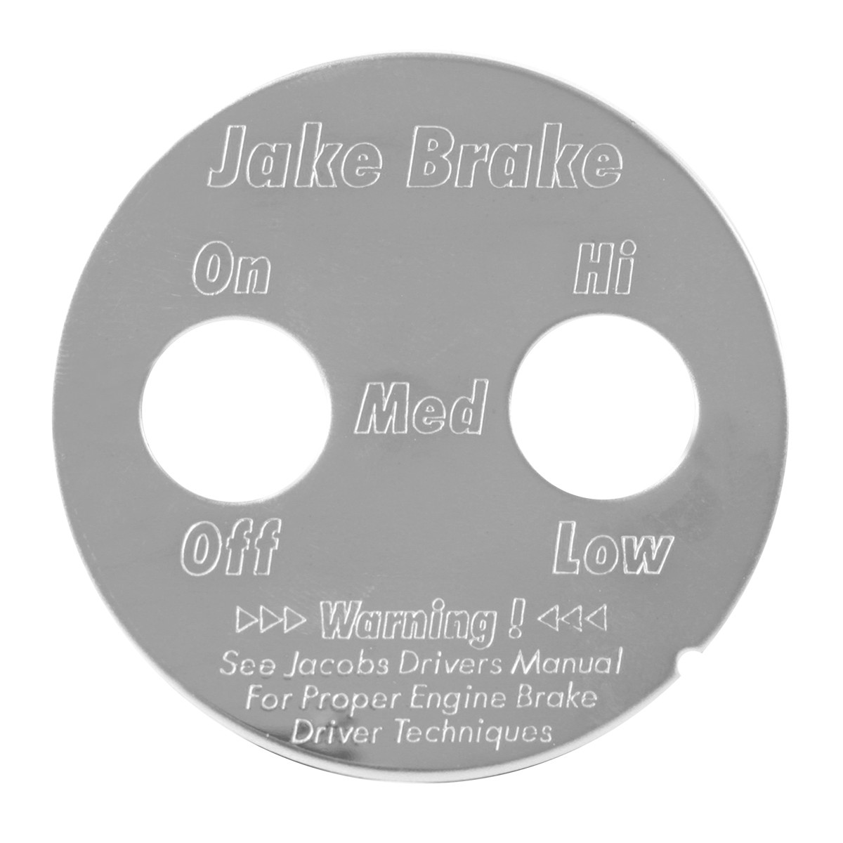 Jake Brake Switch Plates