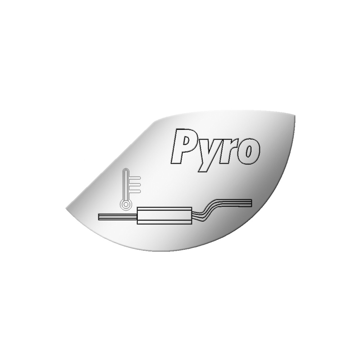 Gauge Emblem 1/3 Moon Shape Script L-P