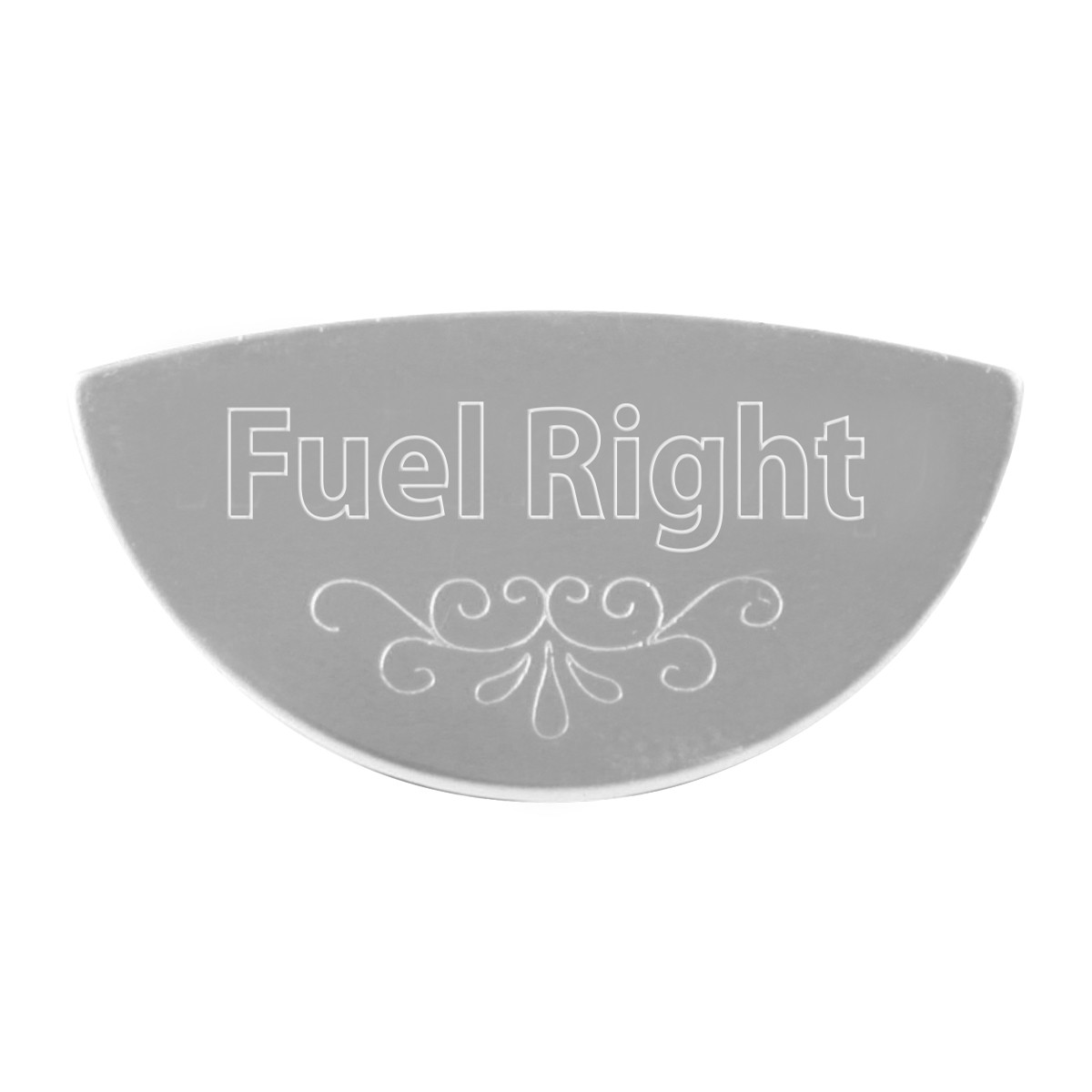 Gauge Emblem 1/2 Moon Shape Script F-M