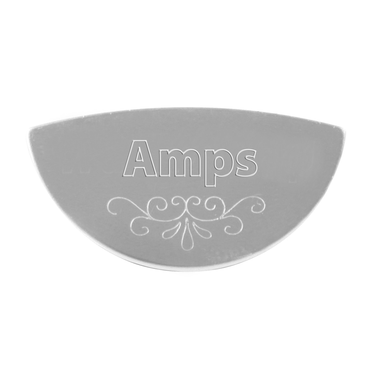 Gauge Emblem 1/2 Moon Shape Script A-M