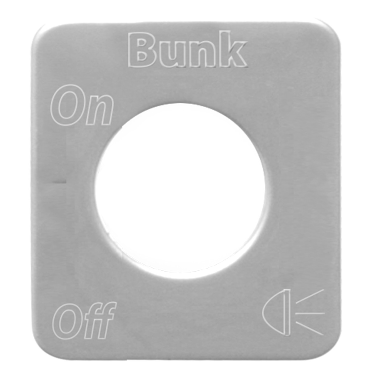 Small Switch Plate Script Br-Bu