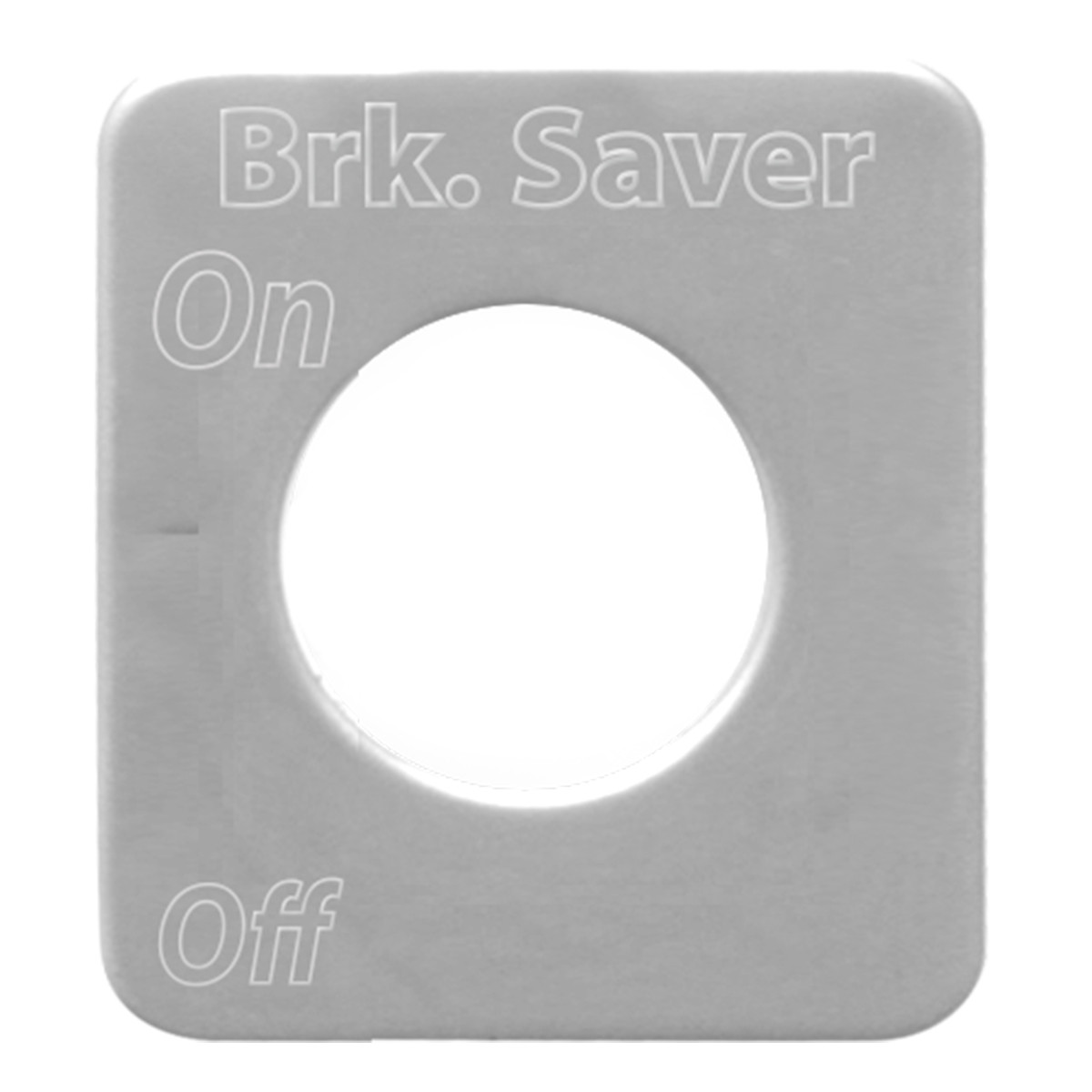 Small Switch Plate Script Br-Bu