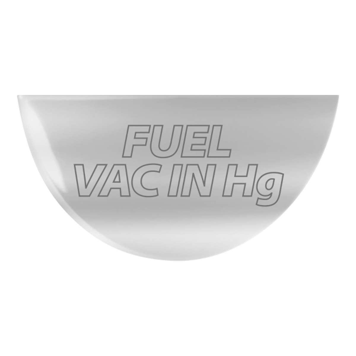 Gauge Emblem 1/3 Moon Shape Script F-W