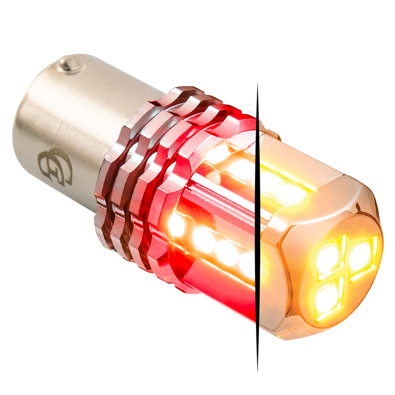 1157 Dual Color LED Bulb - Amber Primary - Thumbnail 4