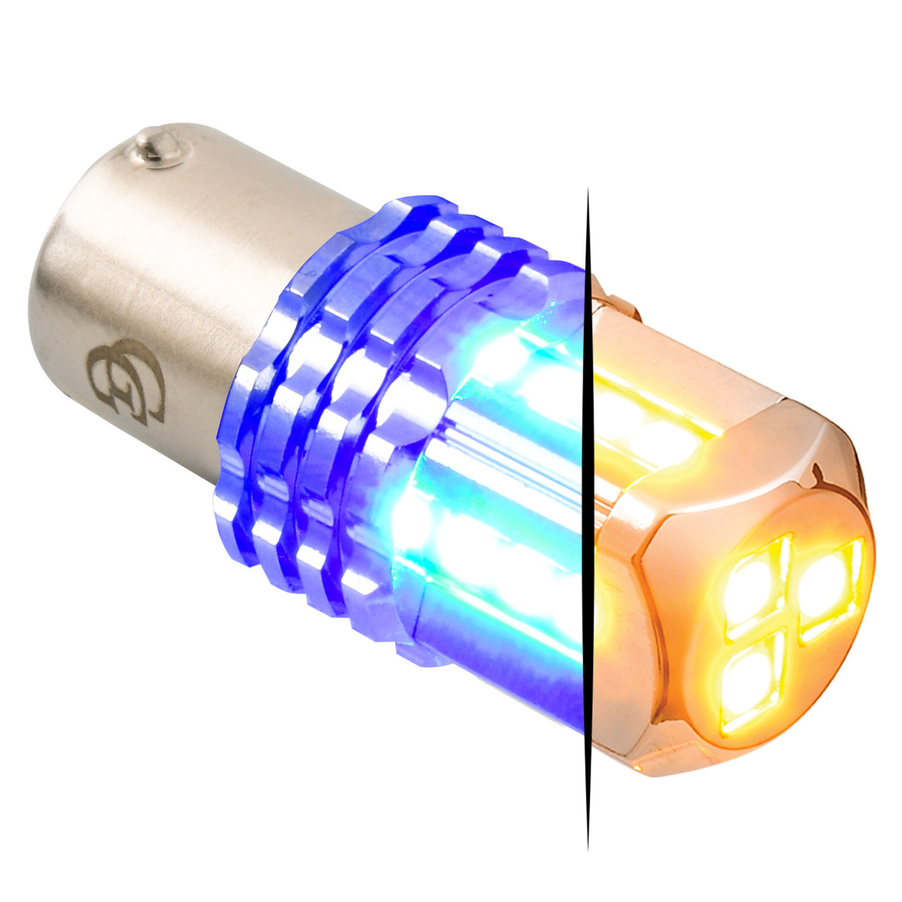 1157 Dual Color LED Bulb - Amber Primary