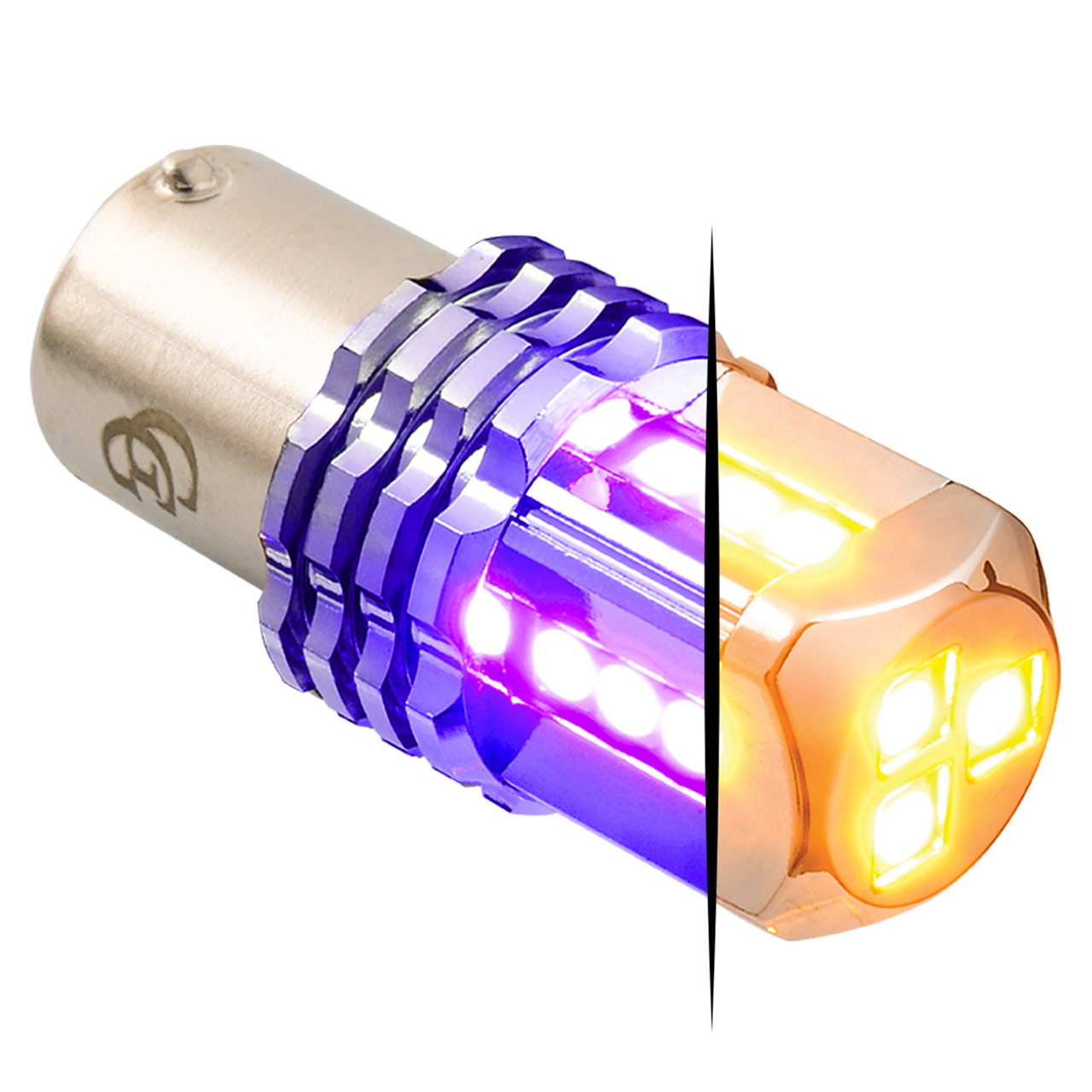 1157 Dual Color LED Bulb - Amber Primary