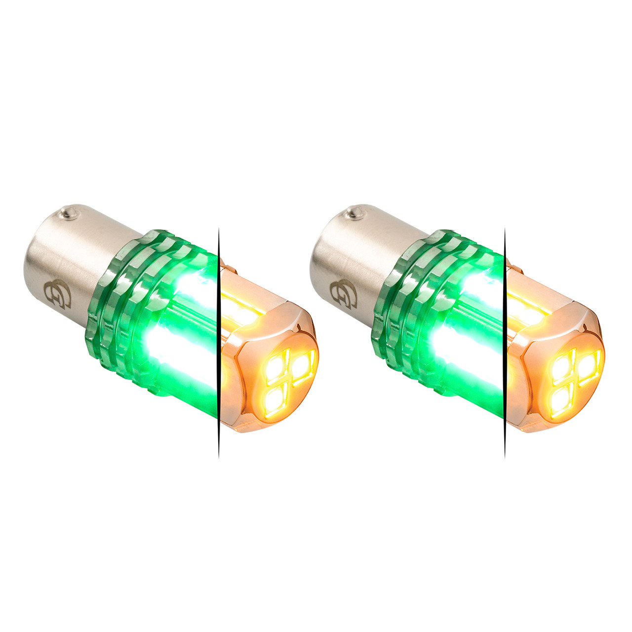 1157 Dual Color LED Bulb - Amber Primary