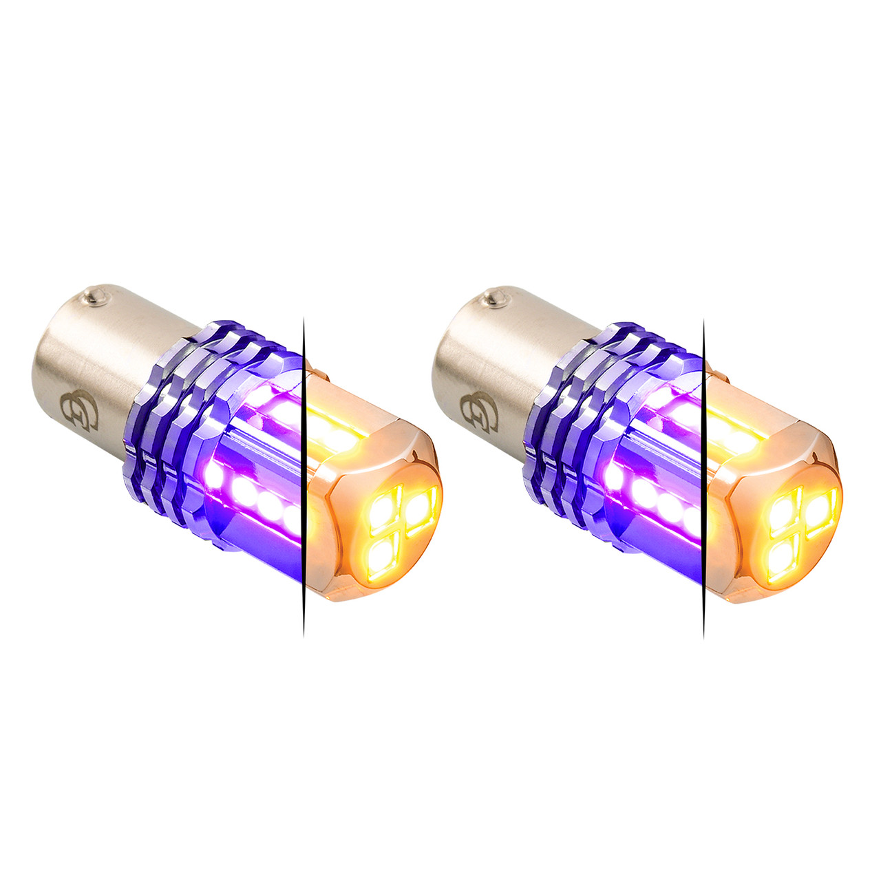1157 Dual Color LED Bulb - Amber Primary