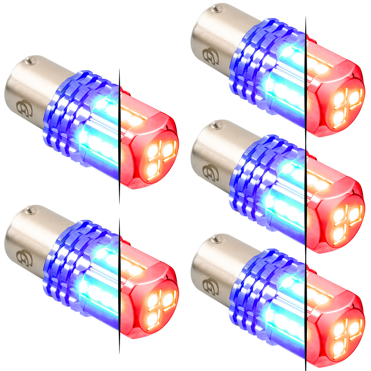 1157 Dual Color LED Bulb - Red Primary