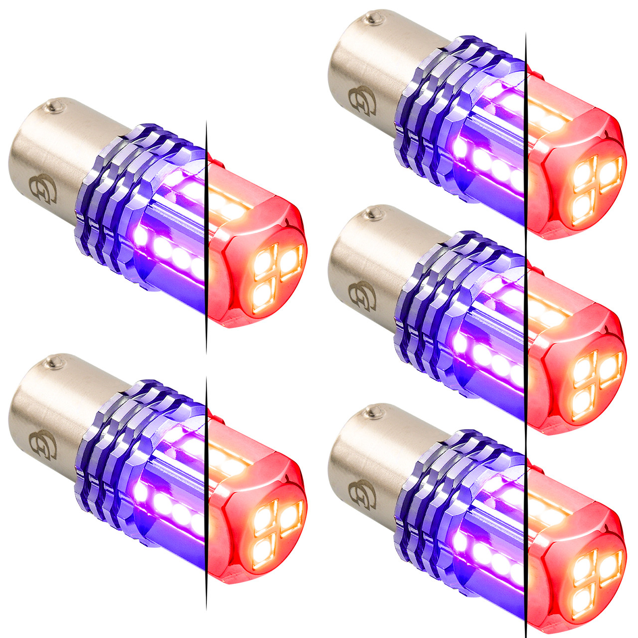 1157 Dual Color LED Bulb - Red Primary