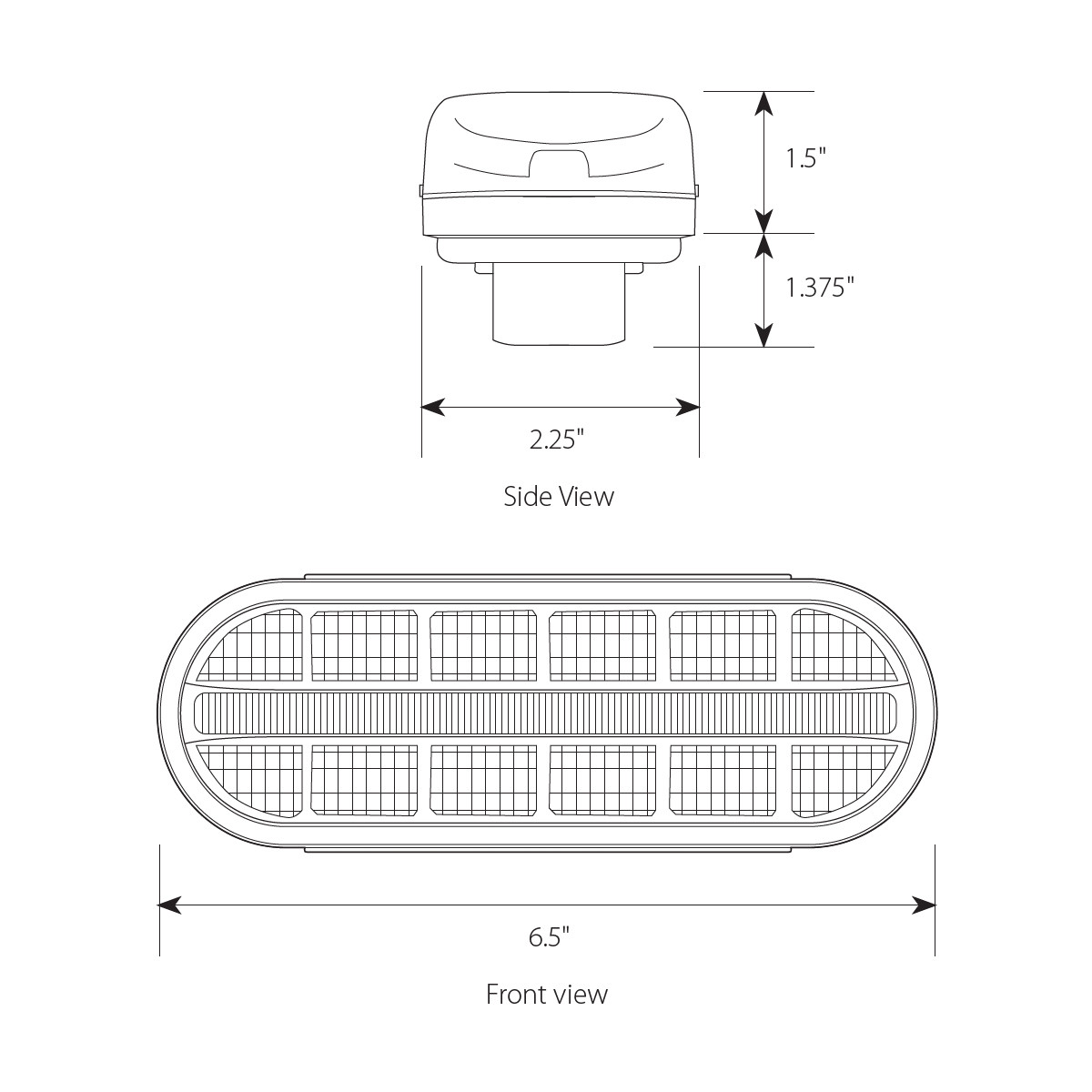 Prime Spyder Series Oval LED Light