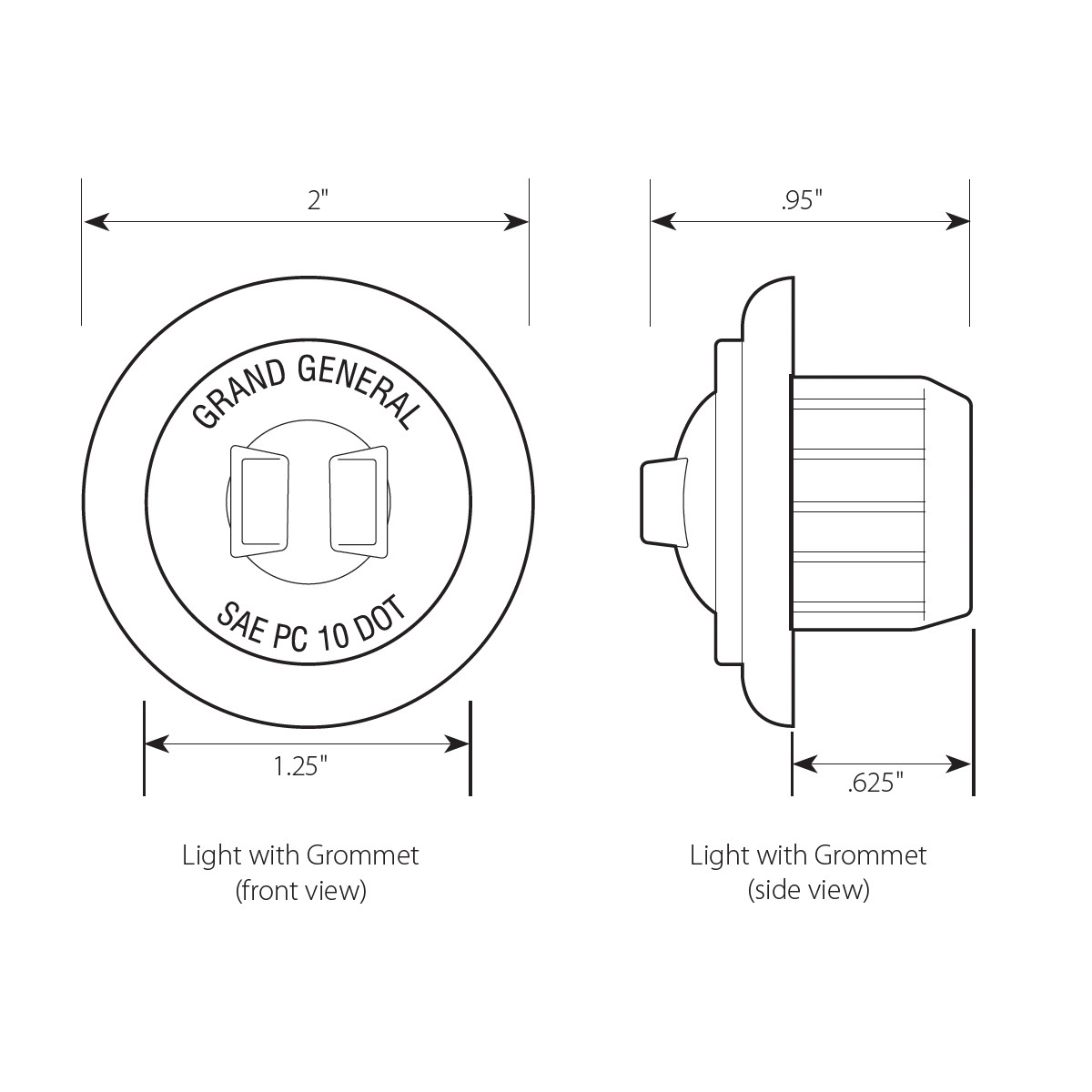1-1/4" Mini Dual Function Push/Screw Wide Angle LED Light