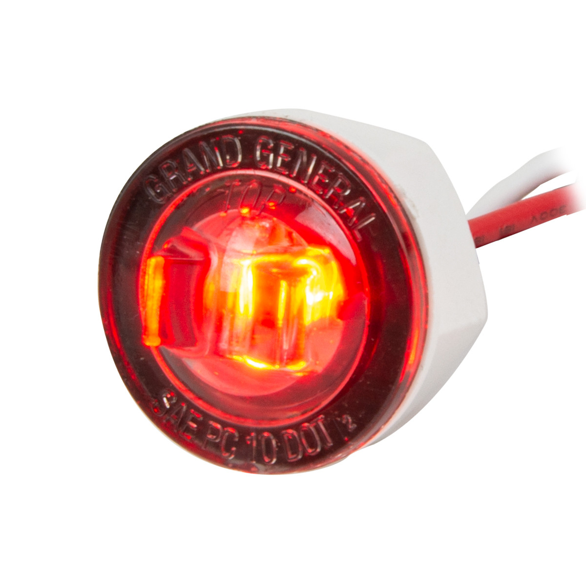 1" Mini Push/Screw Wide Angle LED Light in Smoke Lens - Thumbnail 2