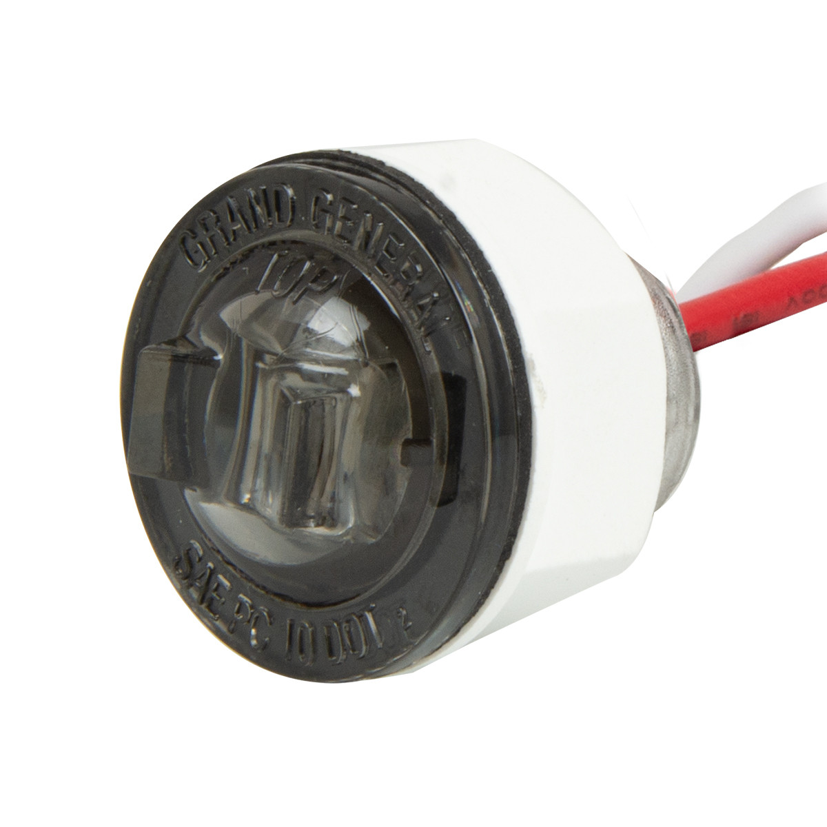 1" Mini Push/Screw Wide Angle LED Light in Smoke Lens