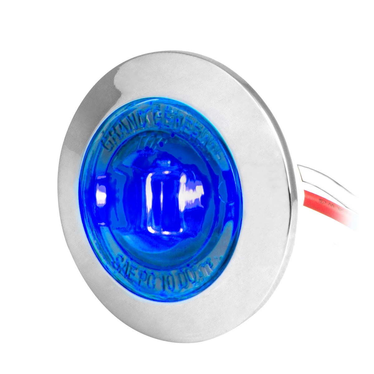 1" Mini Push/Screw Wide Angle LED Light in Smoke Lens - Thumbnail 2