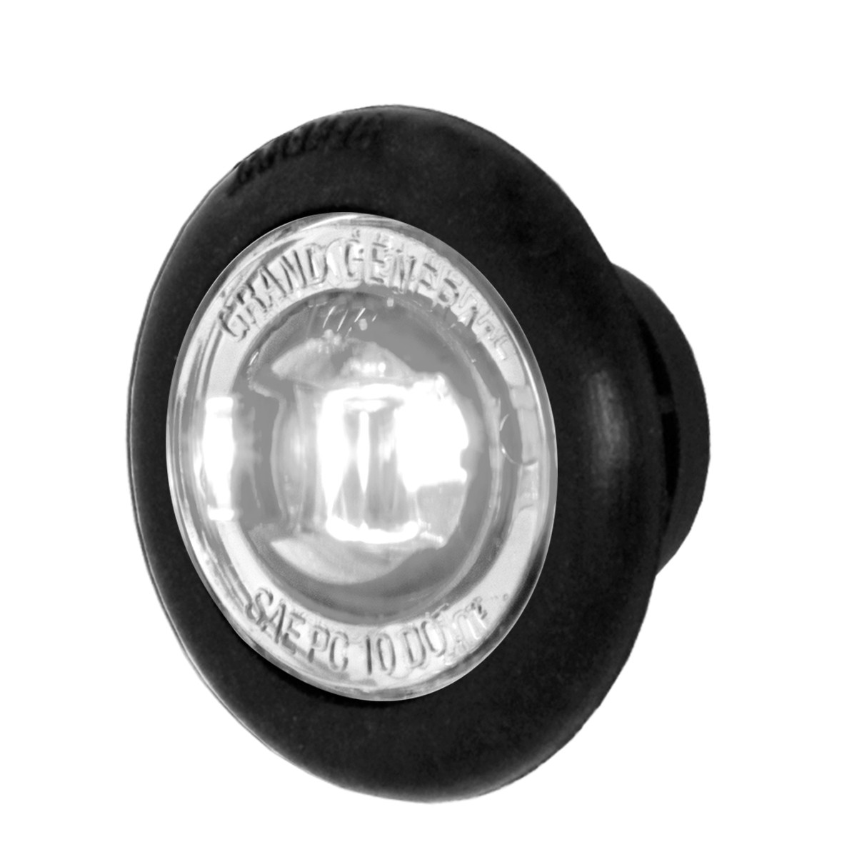 1" Mini Dual Function Push/Screw Wide Angle LED Light in Smoke Lens - Thumbnail 2
