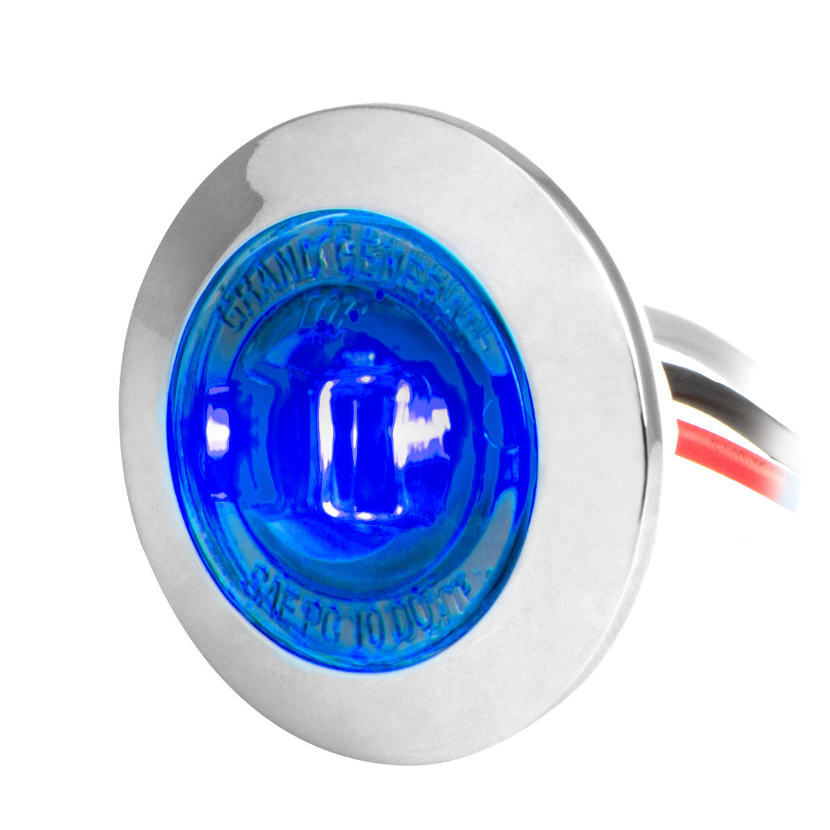 1" Mini Dual Function Push/Screw Wide Angle LED Light in Smoke Lens - Thumbnail 2