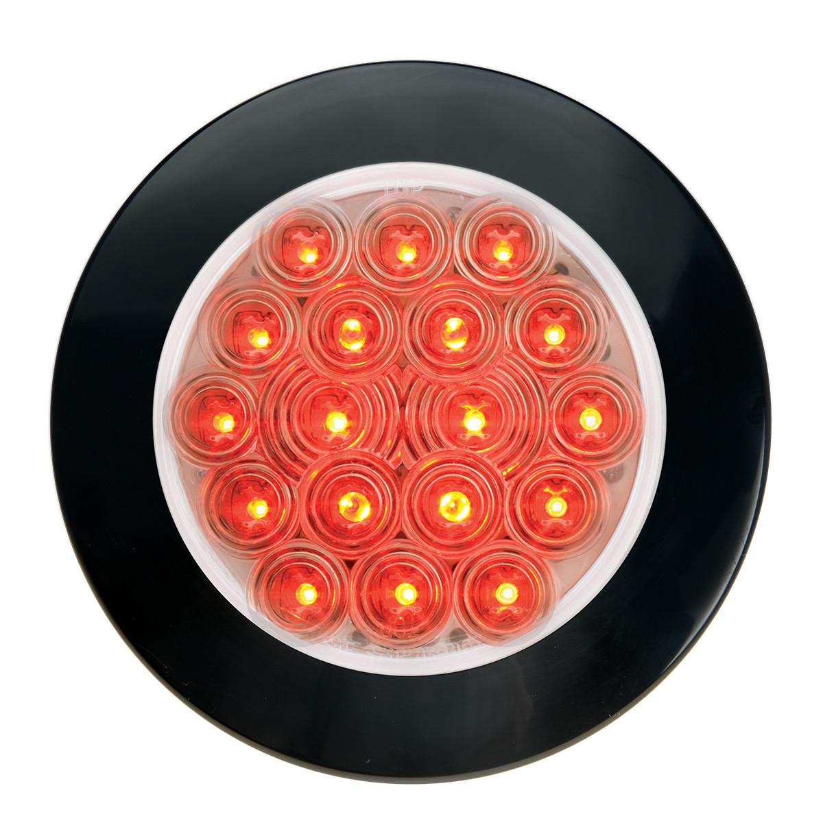 Fleet Series 4" Flange Mount LED Light w/ Twist-On Bezel & 3 Wires