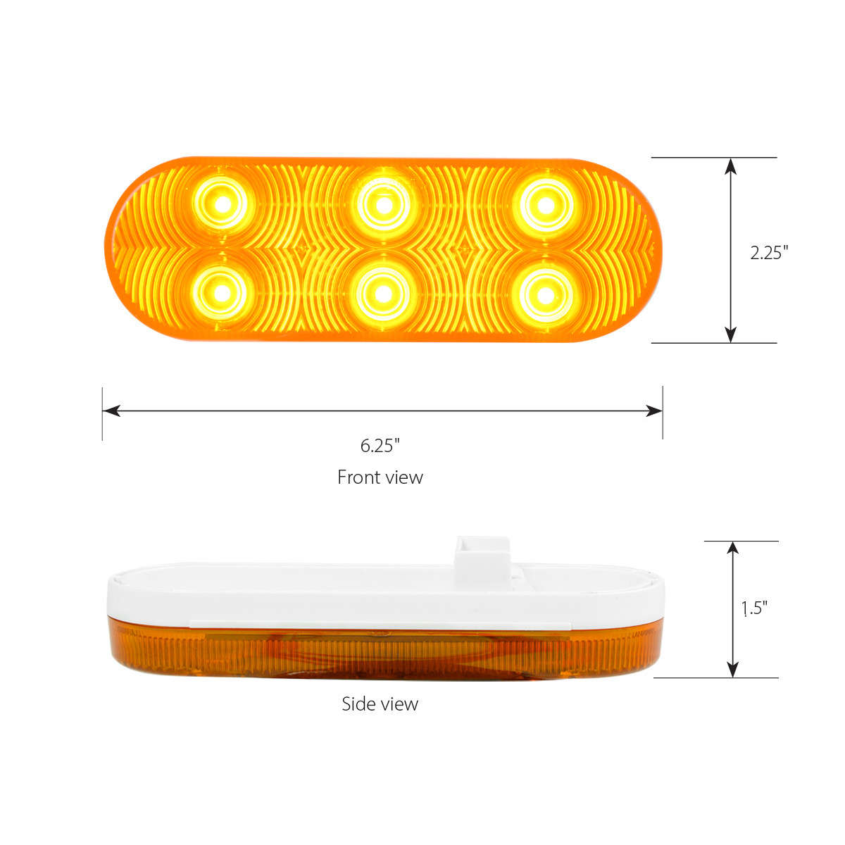 Highway Series Oval LED Light with 6 Diodes