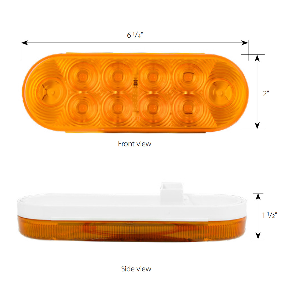 Highway Series Oval LED Light with 10 Diodes