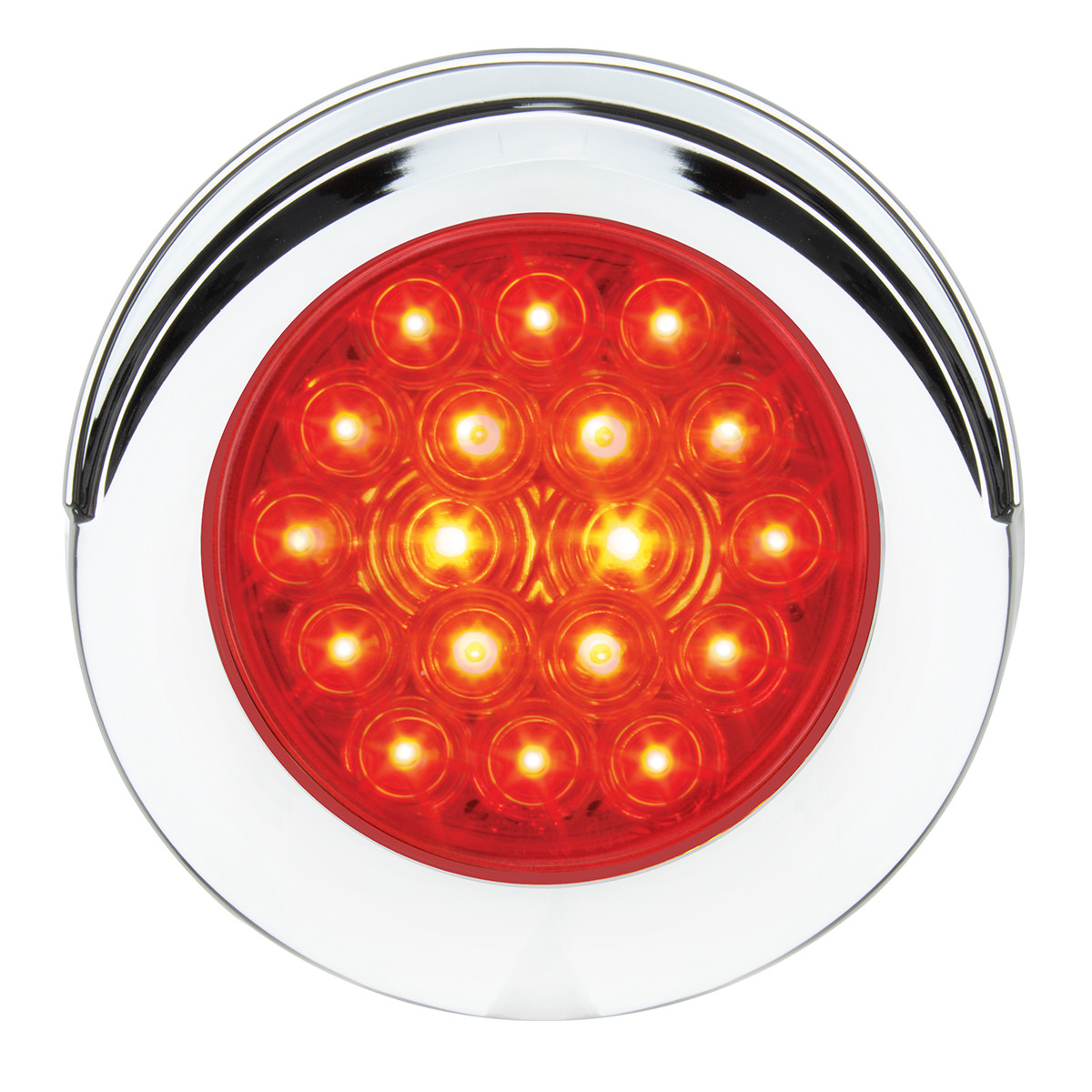 Fleet Series 4" Flange Mount LED Light w/ Twist-On Bezel & 3 Prong Plug