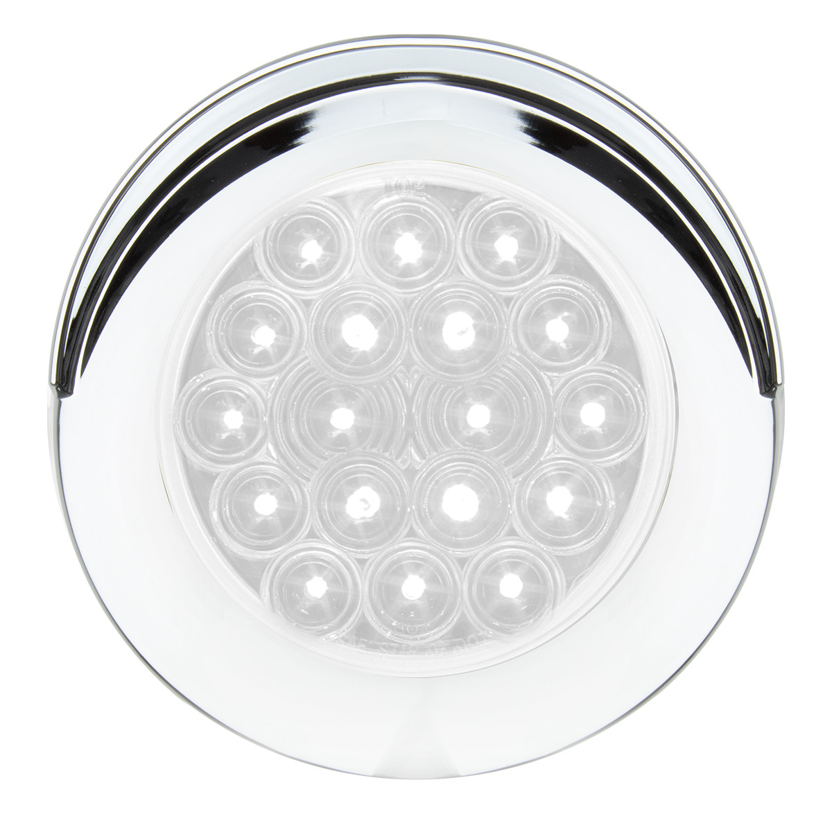 Fleet Series 4" Flange Mount LED Light w/ Twist-On Bezel & 3 Prong Plug