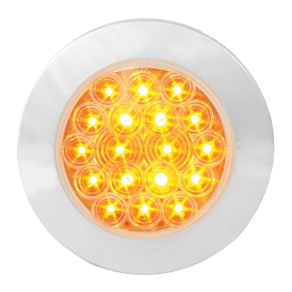 Fleet Series 4" Flange Mount LED Light w/ Twist-On Bezel & 3 Wires